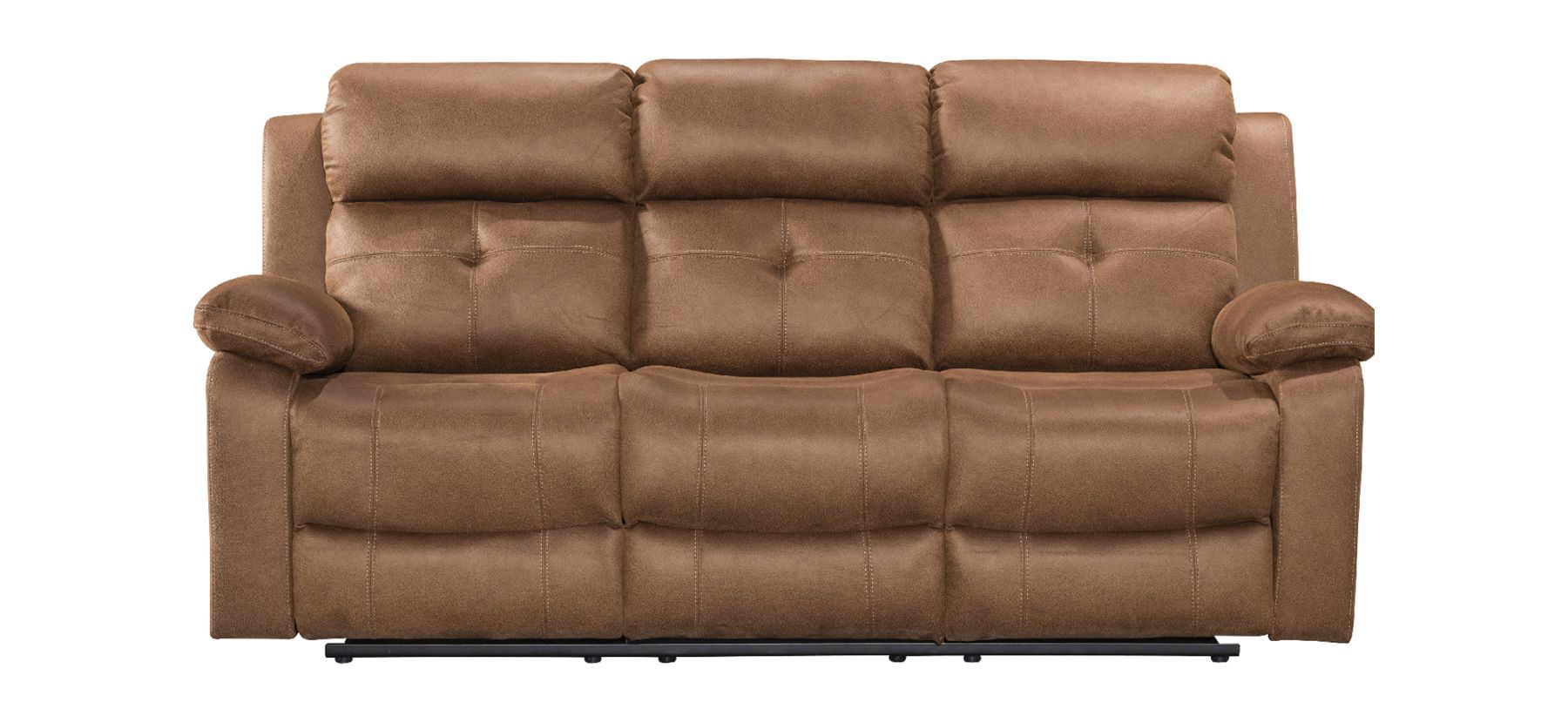 Robert 3 2 Tan Hard Wearing Fabric High Back Manual Recliner Sofa Set